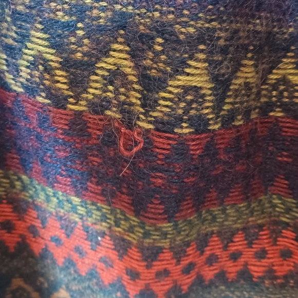 The Alpaca Connection Colorful Nordic Cardigan XL Peru 90s Folklore Boho Cabin - Picture 9 of 16